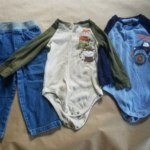 3pc Bundle Garanimals 24m Long Sleeves + Jeans